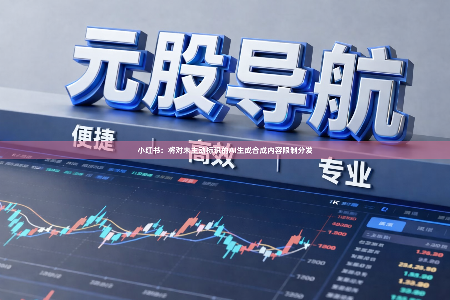 小红书：将对未主动标识的AI生成合成内容限制分发